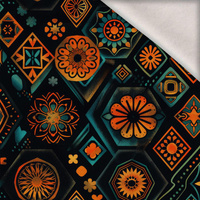 GEOMETRIC WZ. 3 - Wintersweat angeraut mit Elastan ITY