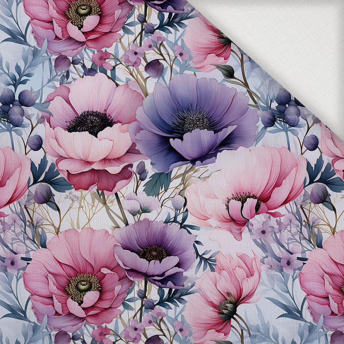 PASTEL FLOWERS WZ.17 - Tkanina na ubrusy