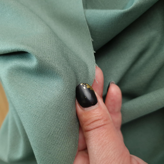 Linen fabric with spandex - SAGE