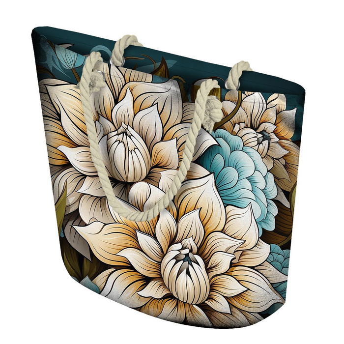 BOUQUET OF FLOWERS WZ.4 - panel (75cm x 80cm) - Single Jersey mit Elastan ITY