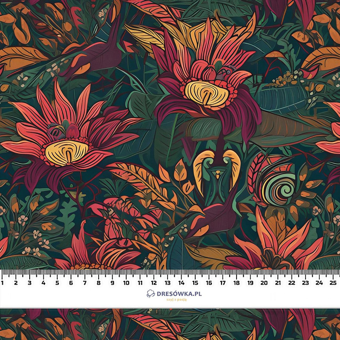 WILD JUNGLE WZ.12 - Woven Fabric for tablecloths