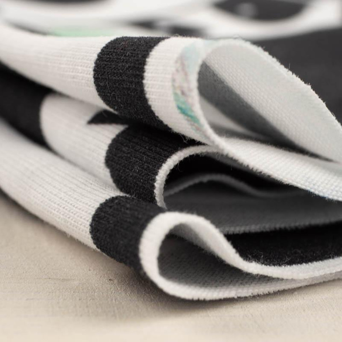 50cm PANDAS / mint - looped knit