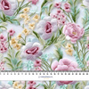 FLOWERS 3D PAT. 8 / lime cream