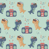DINO BOOMBOX - Upholstery velour 