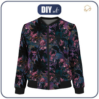 DÁMSKA BOMBER BUNDA (KAMA) - FLORAL Vz. 7 - Sada šití L