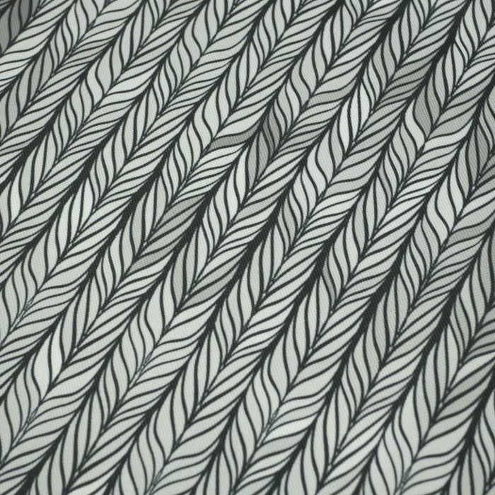 BRAID / grey - Waterproof woven fabric