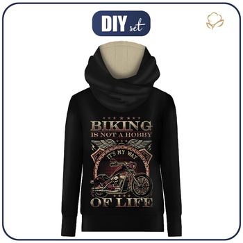 UNISEX HOODIE (HYDRA) - BIKING - Nähset L
