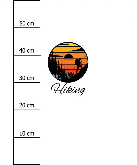 HIKING / white - panel (60cm x 50cm)
