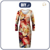 PENCIL DRESS (ALISA) - WATERCOLOR FLOWERS PAT. 5 - sewing set M