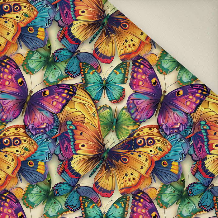 Butterfly & Flowers wz.17- Polster- Velours