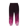 KID'S JOGGERS (ROBIN) - SPECKS (fuchsia) / black - sewing set (134/140)