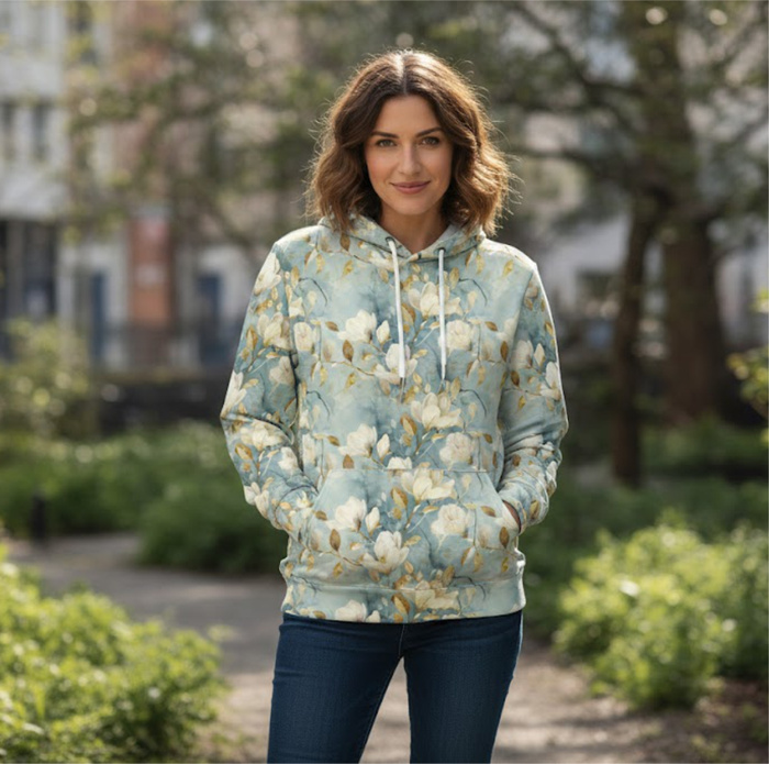 FLOWERS - Cloud Dancer WZ.3 - Hydrophobic brushed knit