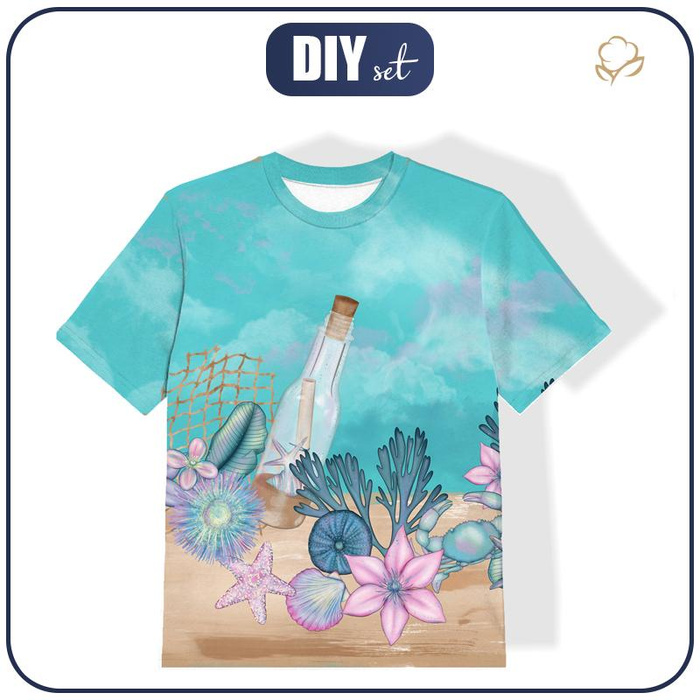KID’S T-SHIRT - LETTER IN THE BOTTLE (WATER WORLD) - single jersey