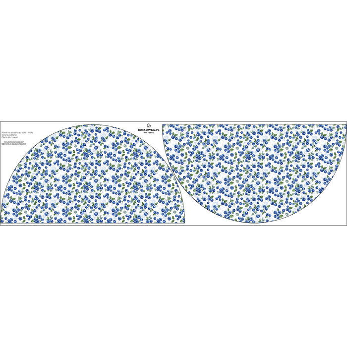 Circle skirt panel - TUTTI FRUTTI WZ. 31