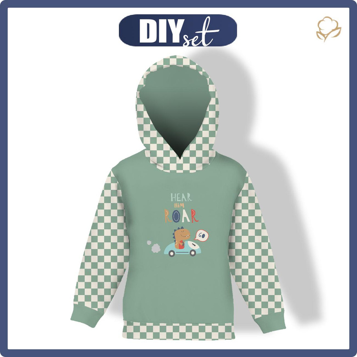 KINDER HOODIE (ALEX) - HEAR HIM ROAR - Nähset