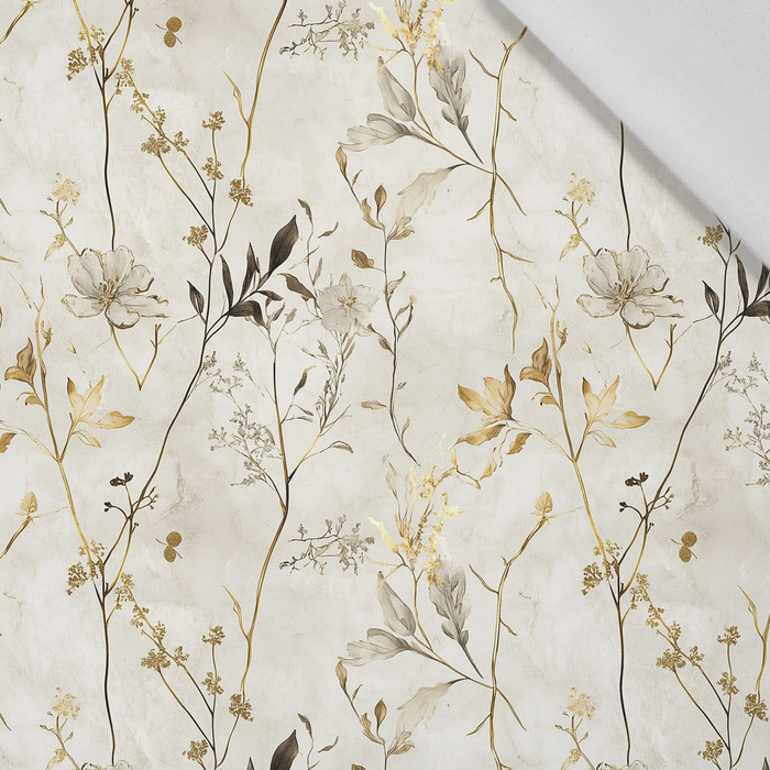 FLOWERS - Cloud Dancer WZ.5 - Cotton woven fabric