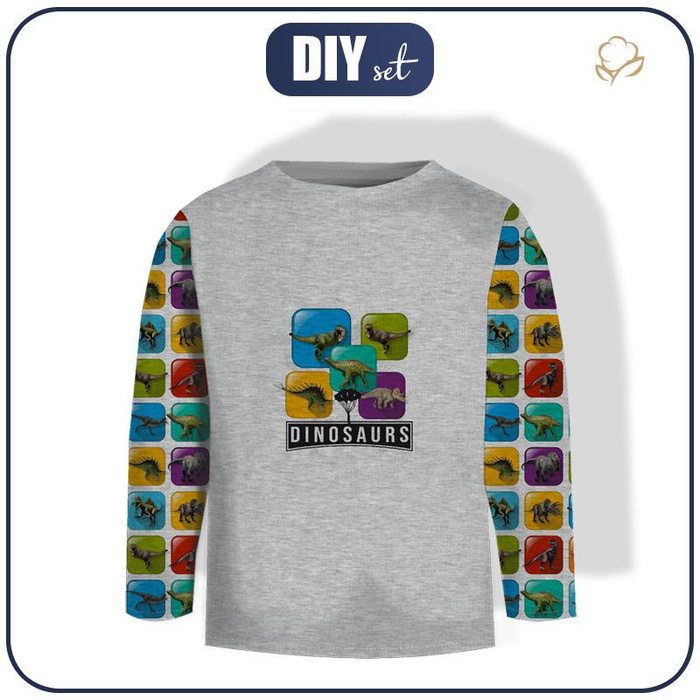 LONGSLEEVE - DINO TILES PAT. 2 - sewing set