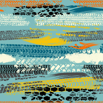 TIRE MARKS PAT. 1 - Linen 100%