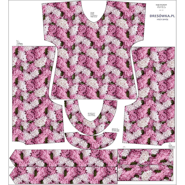 KIMONO BLUSE - FLIEDER - Nähset L-XL