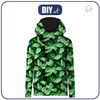 UNISEX HOODIE (HYDRA) - GREEN LEAVES - sewing set M