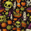 HALLOWEEN wz.12 - Hydrofobní česaná teplákovina
