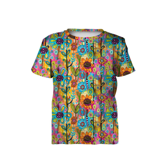 NEON FLOWERS WZ.1 - Waterproof woven fabric