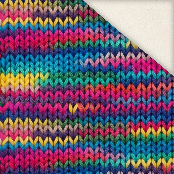 RETRO GEOMETRIC WZ. 9 - Linen 100%