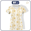 DAMEN T-SHIRT - BLUMEN Ms. 4 (gold) - Single Jersey L