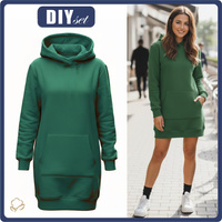 DIY Set - HOODIE (LUXA) / BOTTLE GREEN