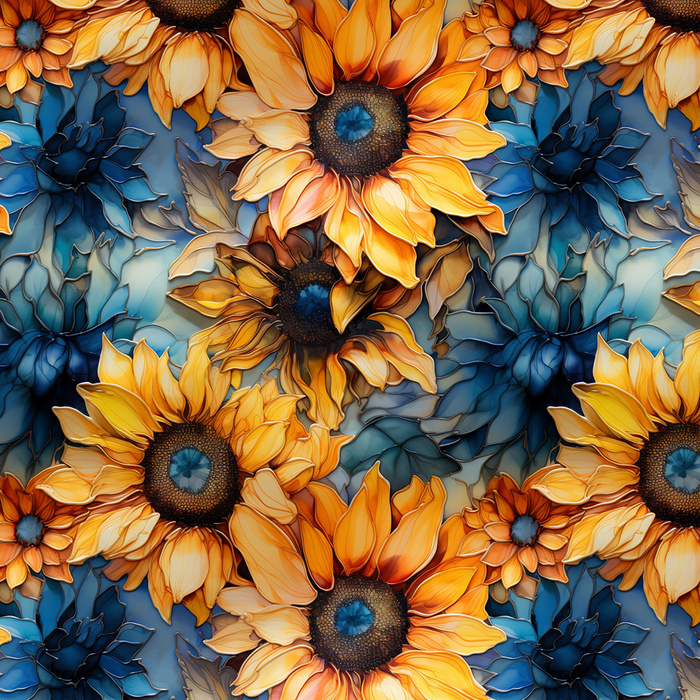 Sunflowers wz. 9 - lycra 300g