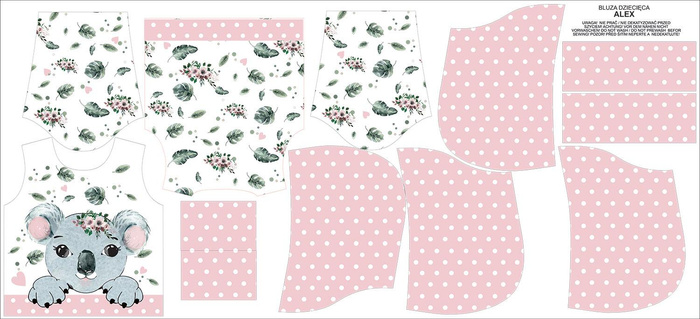 KID'S HOODIE (ALEX) - KOALA CAMILLA - sewing set