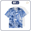 DZIECIĘCY T-SHIRT- ZEBRY (CLASSIC BLUE)- single jersey (92/98)