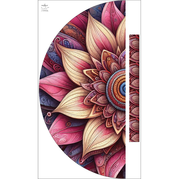 PINK FLOWER - panel na spódnicę "MAXI" - jersey wiskozowy