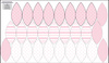 7 EASTER EGGS SEWING SET - DOTS - STRIPES / pink