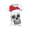 DÁMSKÉ TRIČKO - SANTA SKULL - single jersey XS