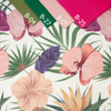 EXOTIC PLANTS / white - single jersey with elastane