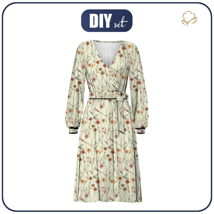 SUKIENKA KOPERTOWA (BIANCA) - ŁĄKA wz. 4 - zestaw do uszycia S