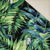 LEAVES AND INSECTS PAT. 6 (TROPICAL NATURE) / black- Upholstery velour
