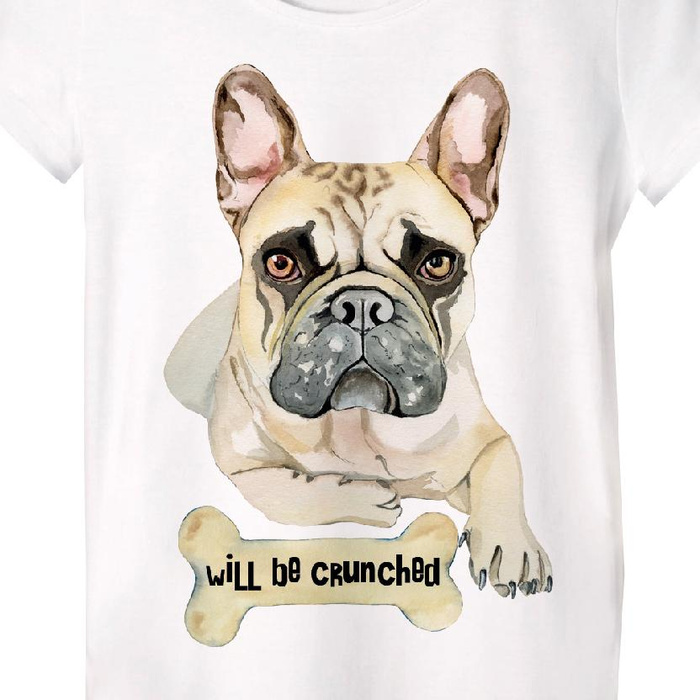 PIŻAMA-T-SHIRT - BULDOG - S