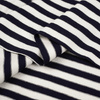 VISCOSE JERSEY - PRUHY TMAVOMODRÁ / BÍLÁ 0,5 cm x 0,5 cm