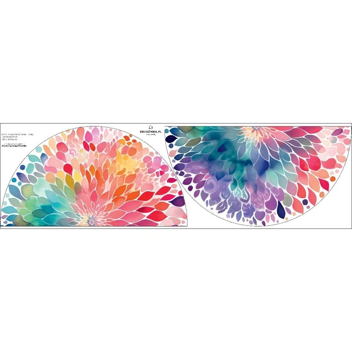 Tellerrock-Panel - WATERCOLOR FLORAL WZ. 7