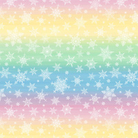 SCHNEEFLOCKEN MST. 2 / REGENBOGEN STREIFEN XL Ms. 2  - Baumwoll Webware