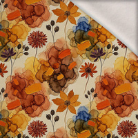 AUTUMN FLOWERS WZ. 25 - teplákovina počesaná s elastanem ITY