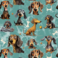 DOGS PAT. 3 - Viscose jersey