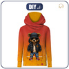 UNISEX HOODIE (HYDRA) - PLUSH BUT GRIZZLY - sewing set (134/140)