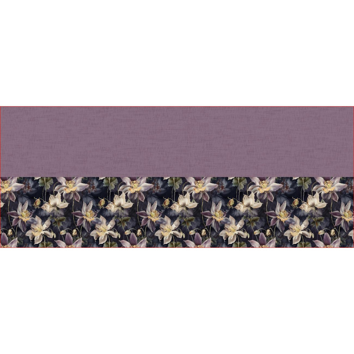 BUTTON SCARF - pastel flowers wz.3 - sewing set