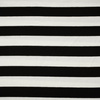 BÍLÉ / ČERNÉ PRUHY 2,0 cm x 2,0 cm - VISCOSE JERSEY