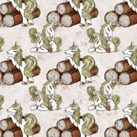 WALD EINHÖRNER ms. 1 / beige - Baumwoll Webware