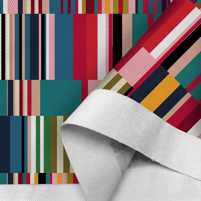 RETRO GEOMETRIC WZ. 2 - Drelich bawełniany