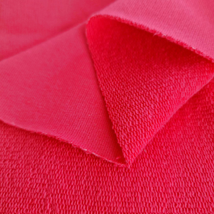 Teplákovina s hrubou smyčkou (P290) - MAGENTA (PINK) (D-183) 